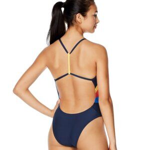 Speedo Swim Suit Radiating Splice One Piece